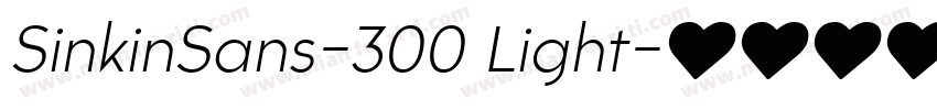 SinkinSans-300 Light字体转换